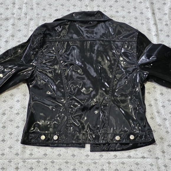 Highway Glossy Polyurethane Jean Style Jacket - Picture 6 of 6